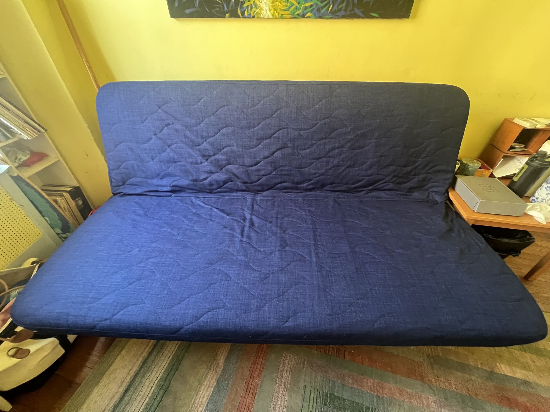 Free Blue Futon Barely Used