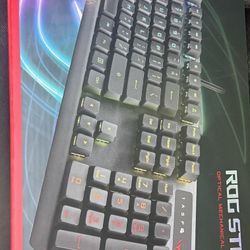 New Gaming Keyboard ASUS ROG Strix Scope RX Gaming Mechanical Keyboard, Red Optical Switches, USB 2.0 Passthrough, 