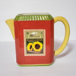 Sunflower Pitcher Red