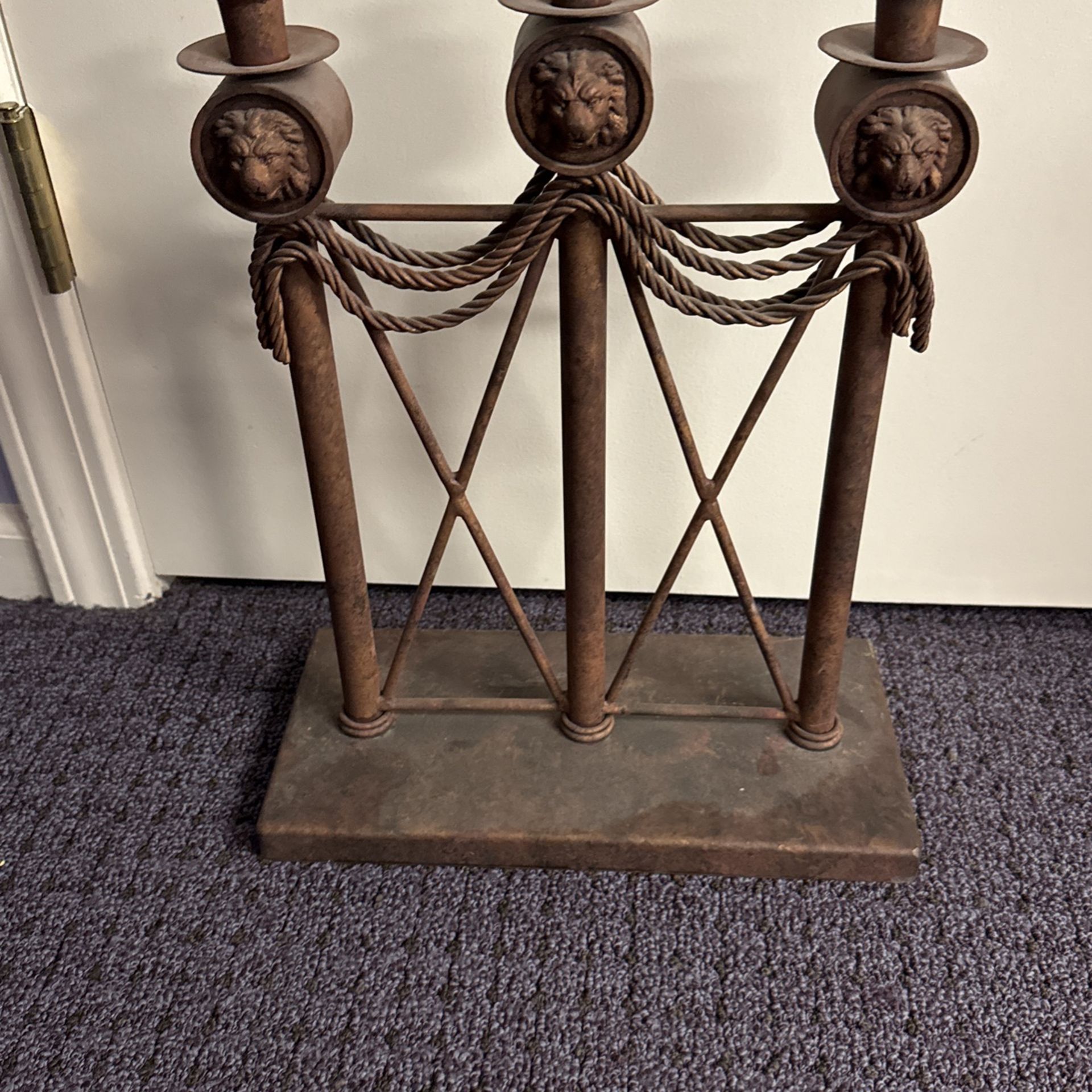 Guildmaster Lion Head Candelabra 