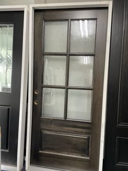 Mahogany Door Wood Doors Puerta Puertas Exterior 36x80 🚪