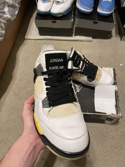 Air Jordan 4 Ls Rare Air Tour Yellow White Black Size 8.5 For Sale In  Temecula, Ca - Offerup