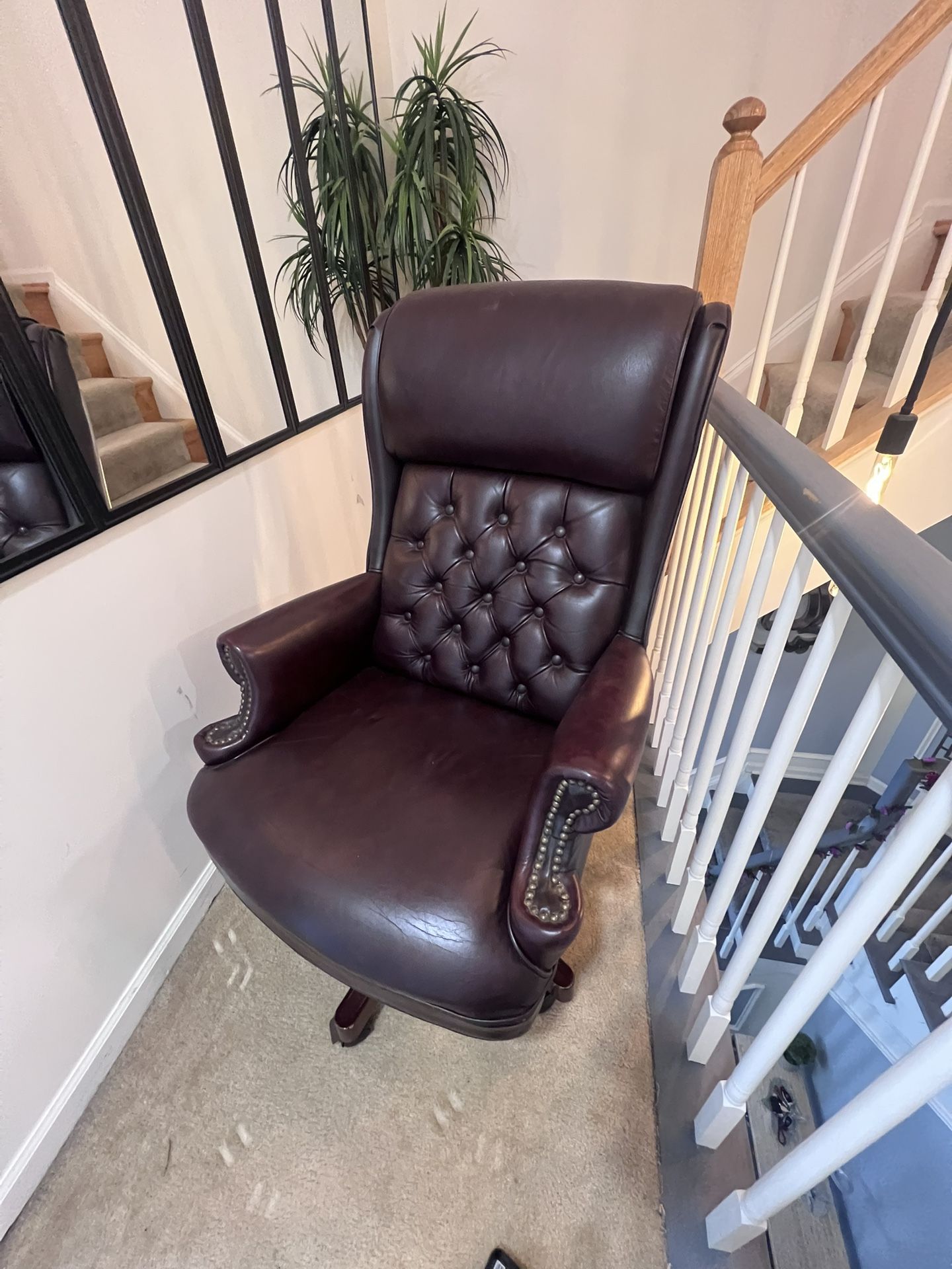 Real Leather Executive Office Chair
