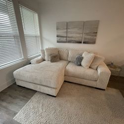 L Shaped Modular Small Size Corduroy Sectional Couch W Chaise Set 🌟 Color Options ⭐$39 Down Payment with Financing ⭐ 90 Days same as cash