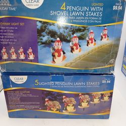 Christmas Lights. Blow Molds. 