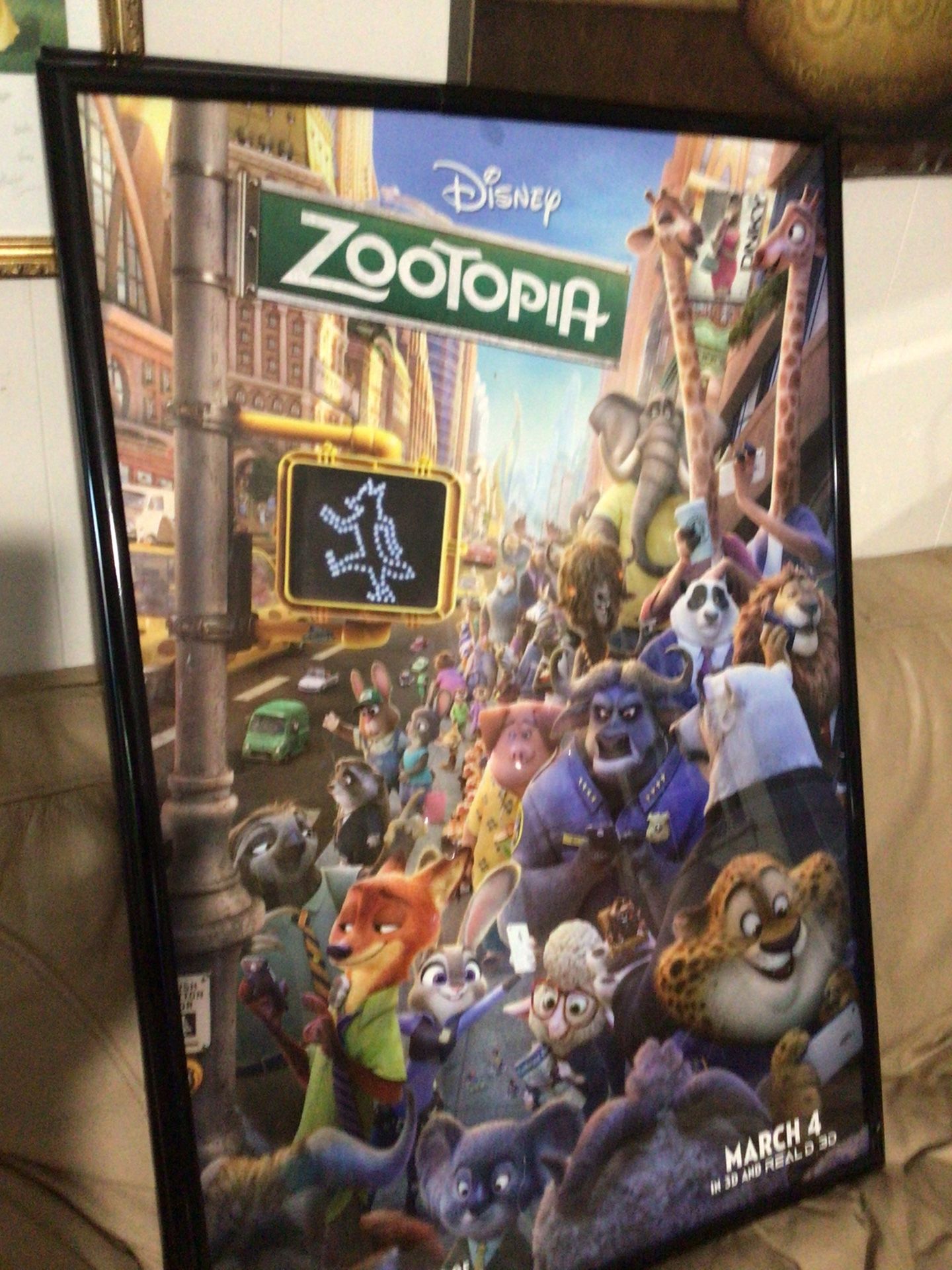 Disney Original movie Poster framed