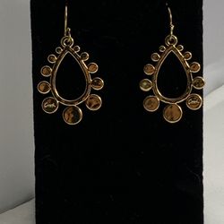 NWOT COACH Vintage Gold Tone 💛 Earrings 
