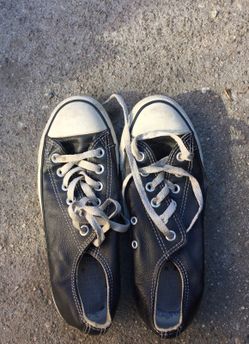 Leather converse