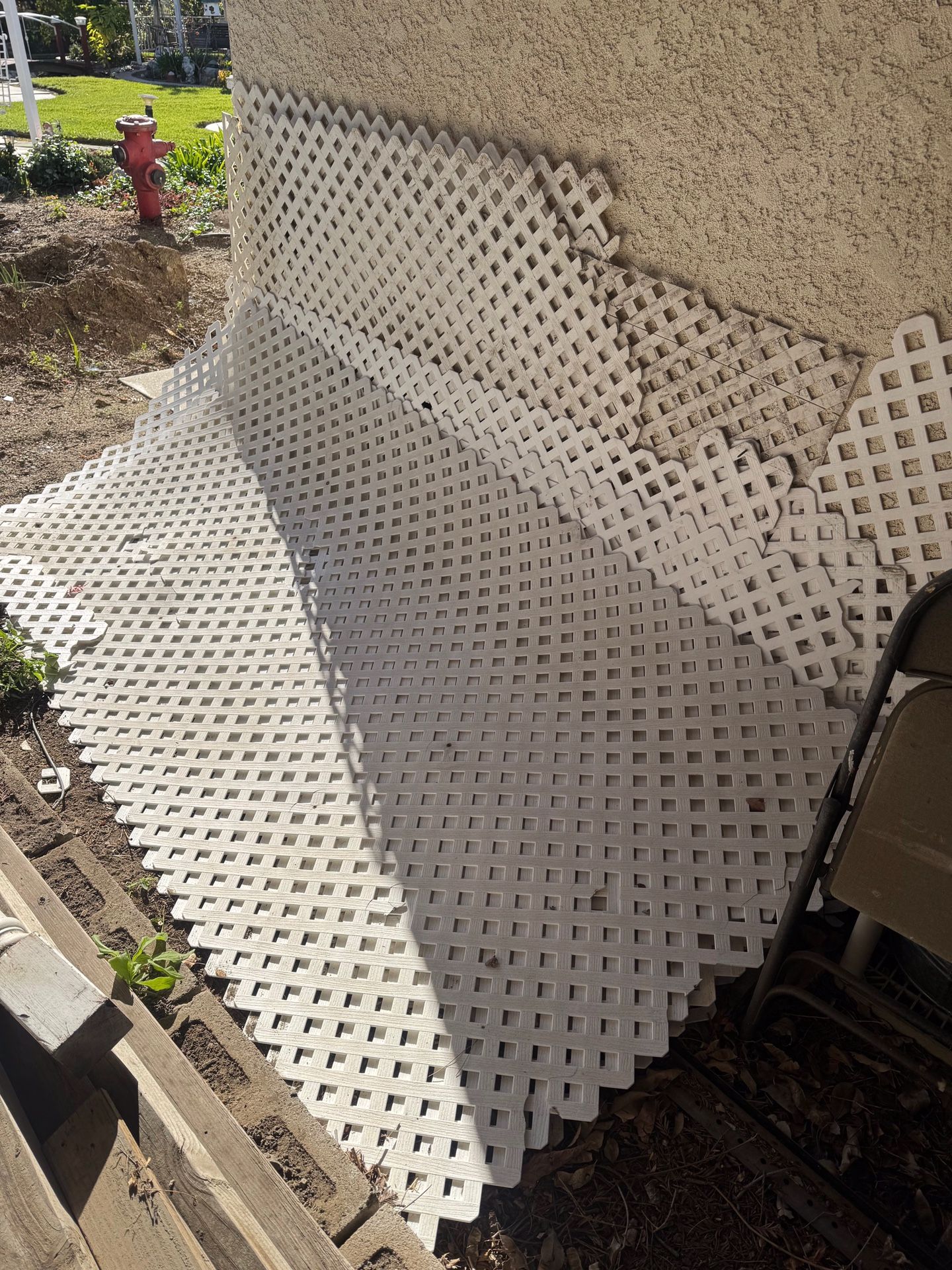 Bundle white lattice garden home improvement decor