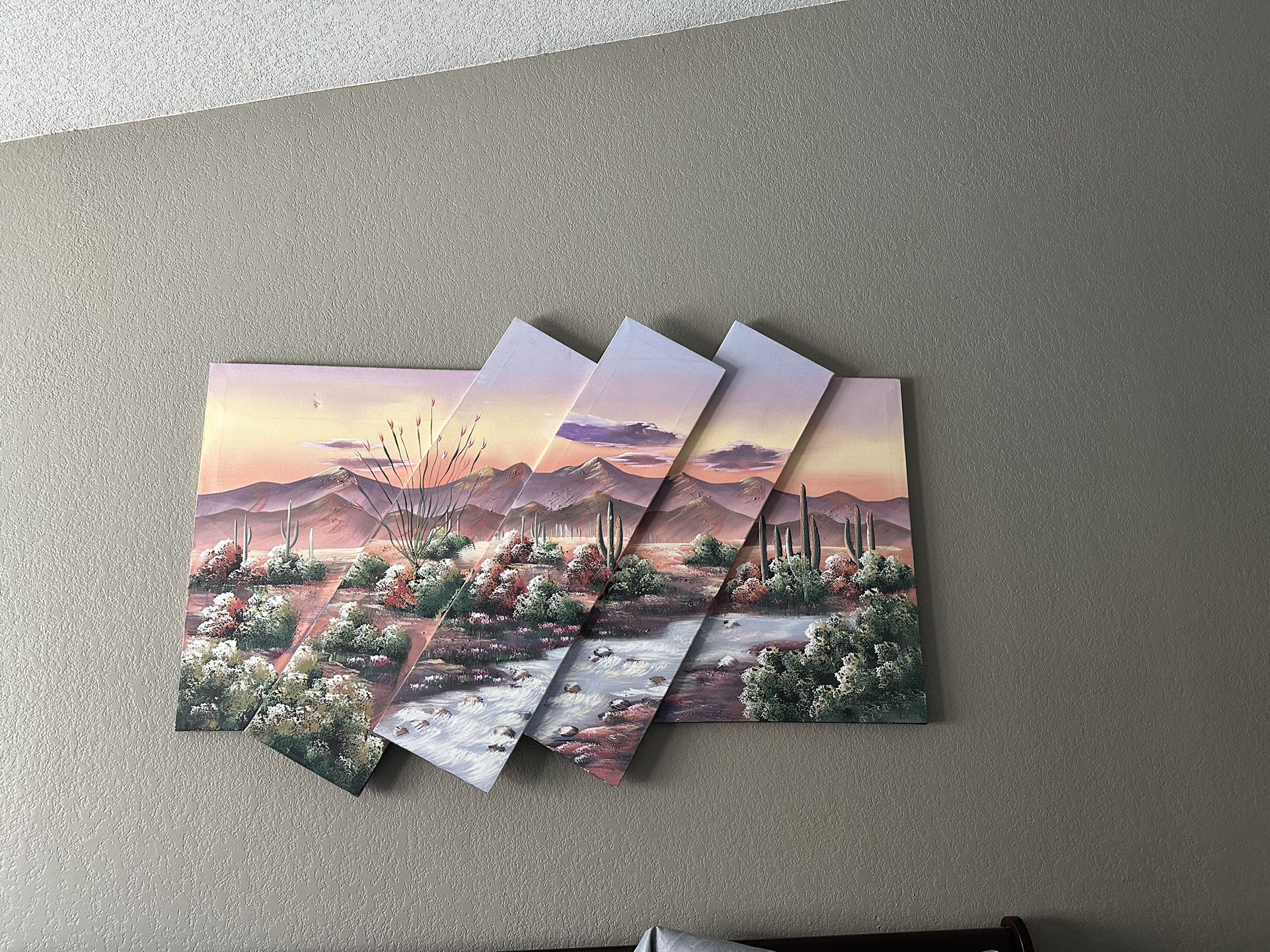 Large Desert Landscape Painting 