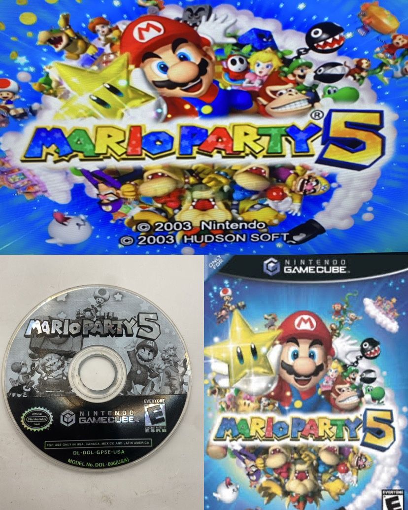 Mario Party 5 (Nintendo GameCube, 2003) Disc Only Tested Authentic Retro