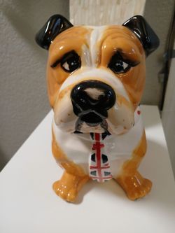 Vintage British Bulldog cookie jar