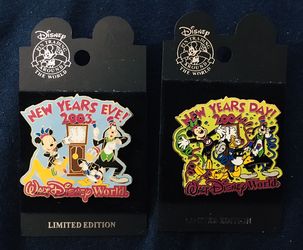 Disney Happy New Years Eve & New Years Day pin
