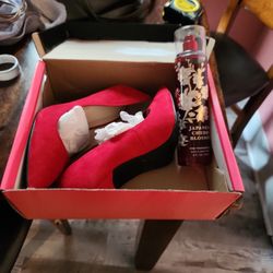 Red Heels New Size 7 Bath Body  SprayNew