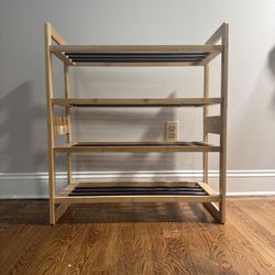 Shoerack Bamboo Metal 2 in 1