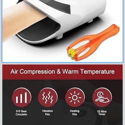 🔥Brand new🔥 Christmas Gifts for Women,White Elephant Gifts for Adults - Hand Massager with Compression & Heating,Electric Hand Massager for Arthriti