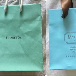 Tiffany & Co. Small Blue Paper Shopping Gift Bag