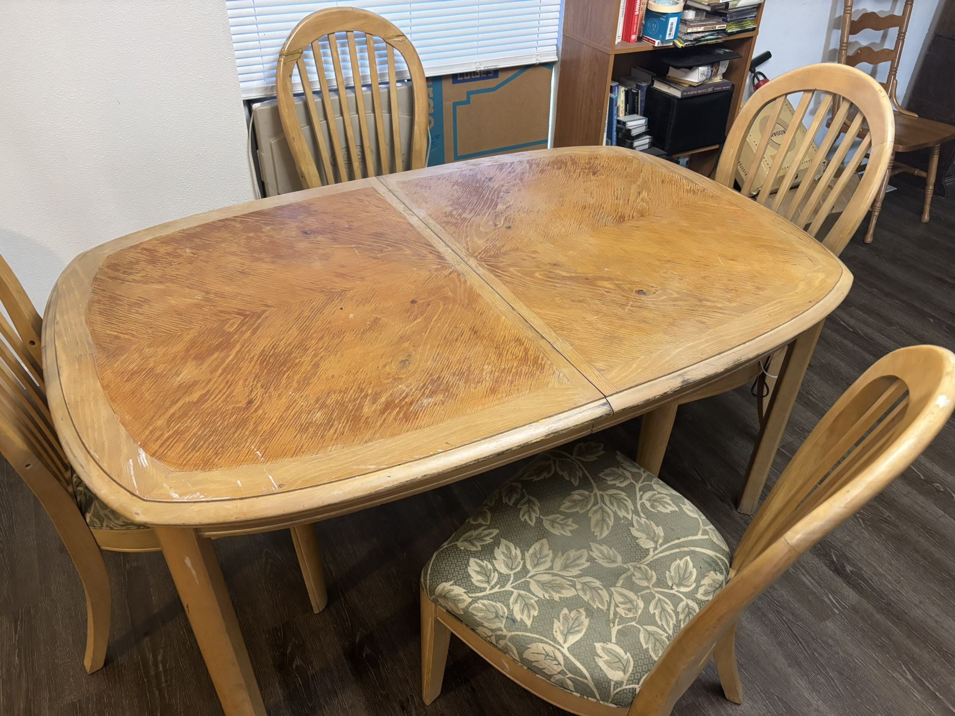 Dining Table And 4 Chairs- Not Pretty But Sturdy