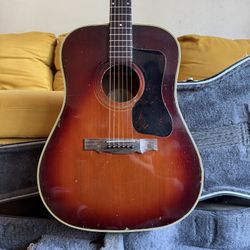Vintage 1968 Guild D-40 SB Sunburst 
