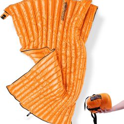 NEW Ultralight Orange Sleeping Bag And Inflatable Matt