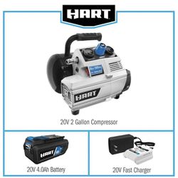 Hart 20v 2 Gallon compressor Kit