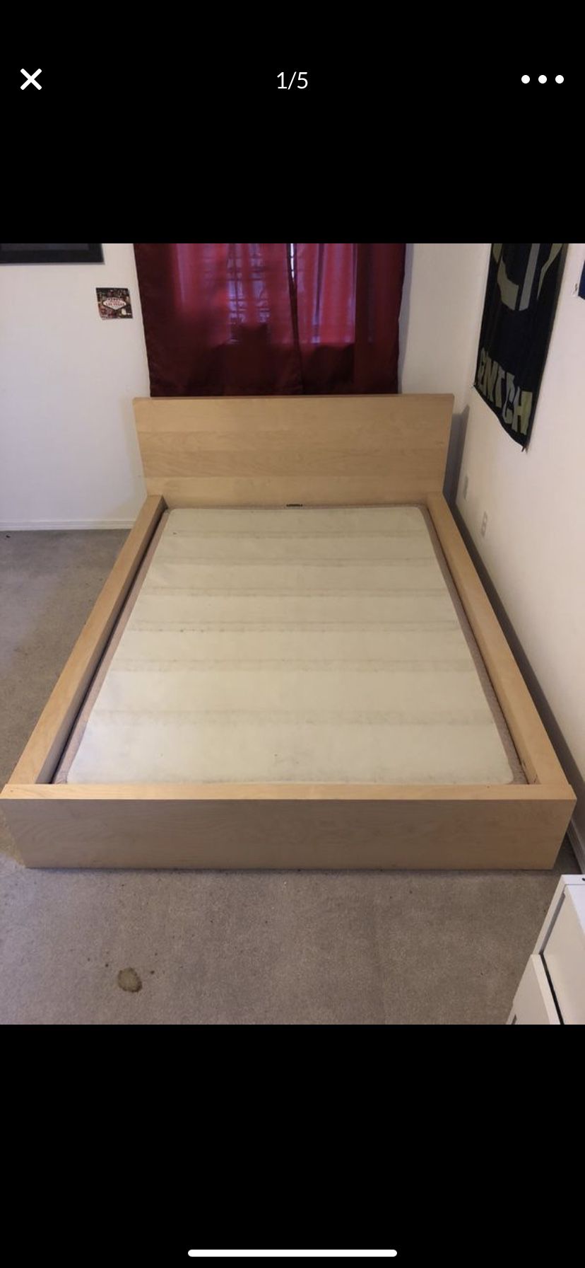 Full IKEA Malm bed frame