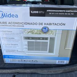 Brand New Midea 5,000 BTU 150 SQ FT Mechanical Window AC Unit