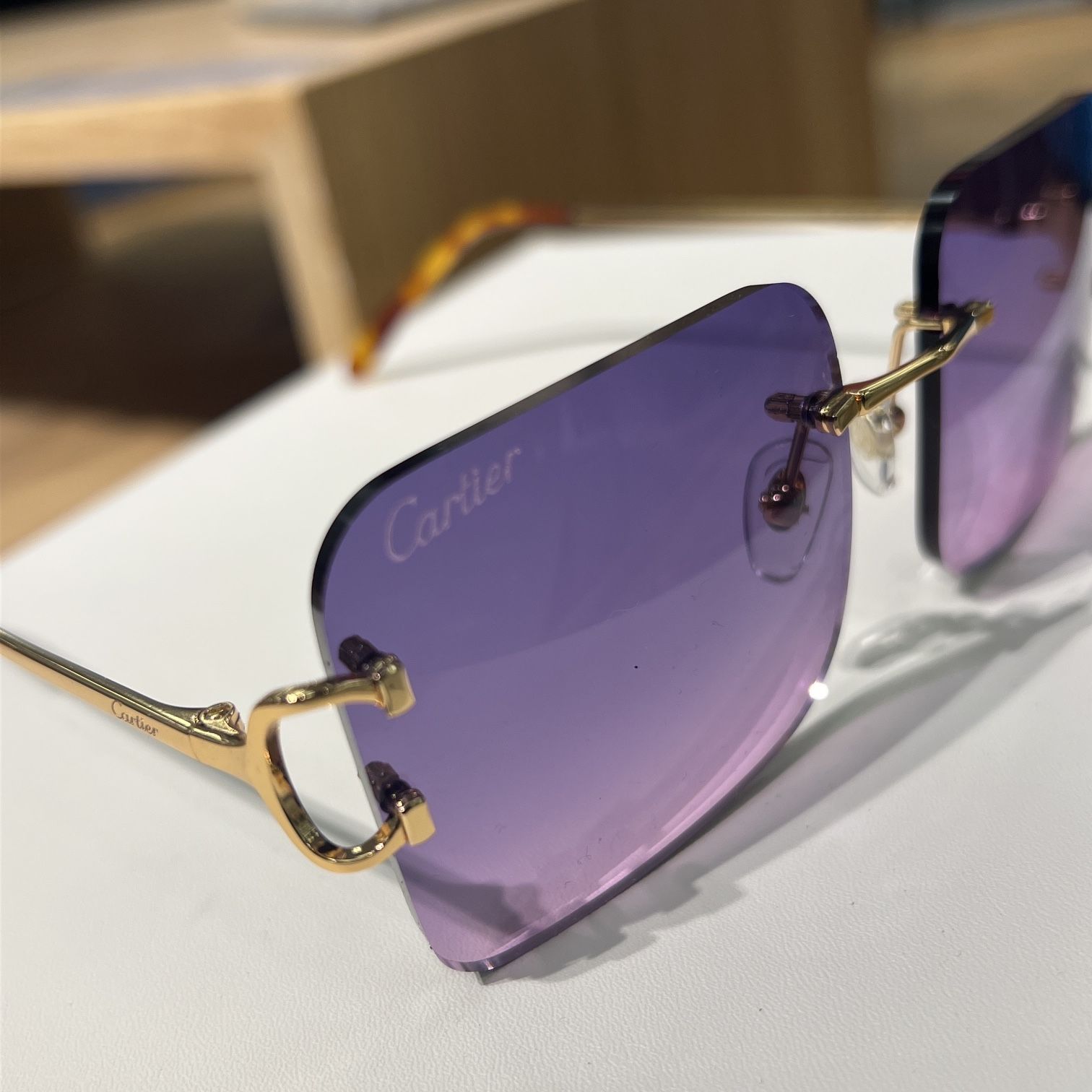 Purple cartier glasses top