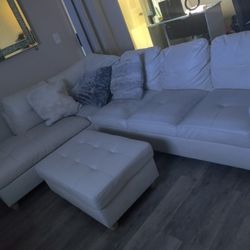 Sectional Couch And Ottoman