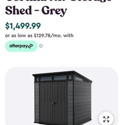 Keter Cortina 7x7 Storage Shed $1,000 