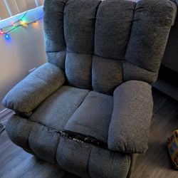 Recliner/Rocker  Dark Grey (Read Description) 