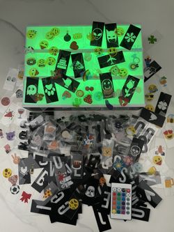 Color Changing Cinema Light Box with Letters & Emojis