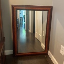Wooden Frame Mirror 