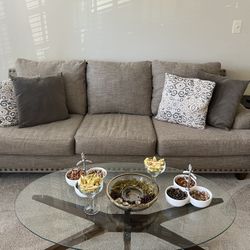 Sofa, Love Seat And A Coffee Table
