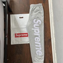 Supreme Grey Sweats