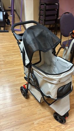 Pet Stroller with Mesh Canopy used once