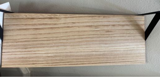 (3) Piece Wood Wall Shelves with Brackets & Hardware- New