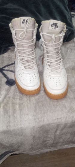 Brand New Nike SF Air Force 1 High Light Bone Gum Med Brown Women's Shoes For Sale.
