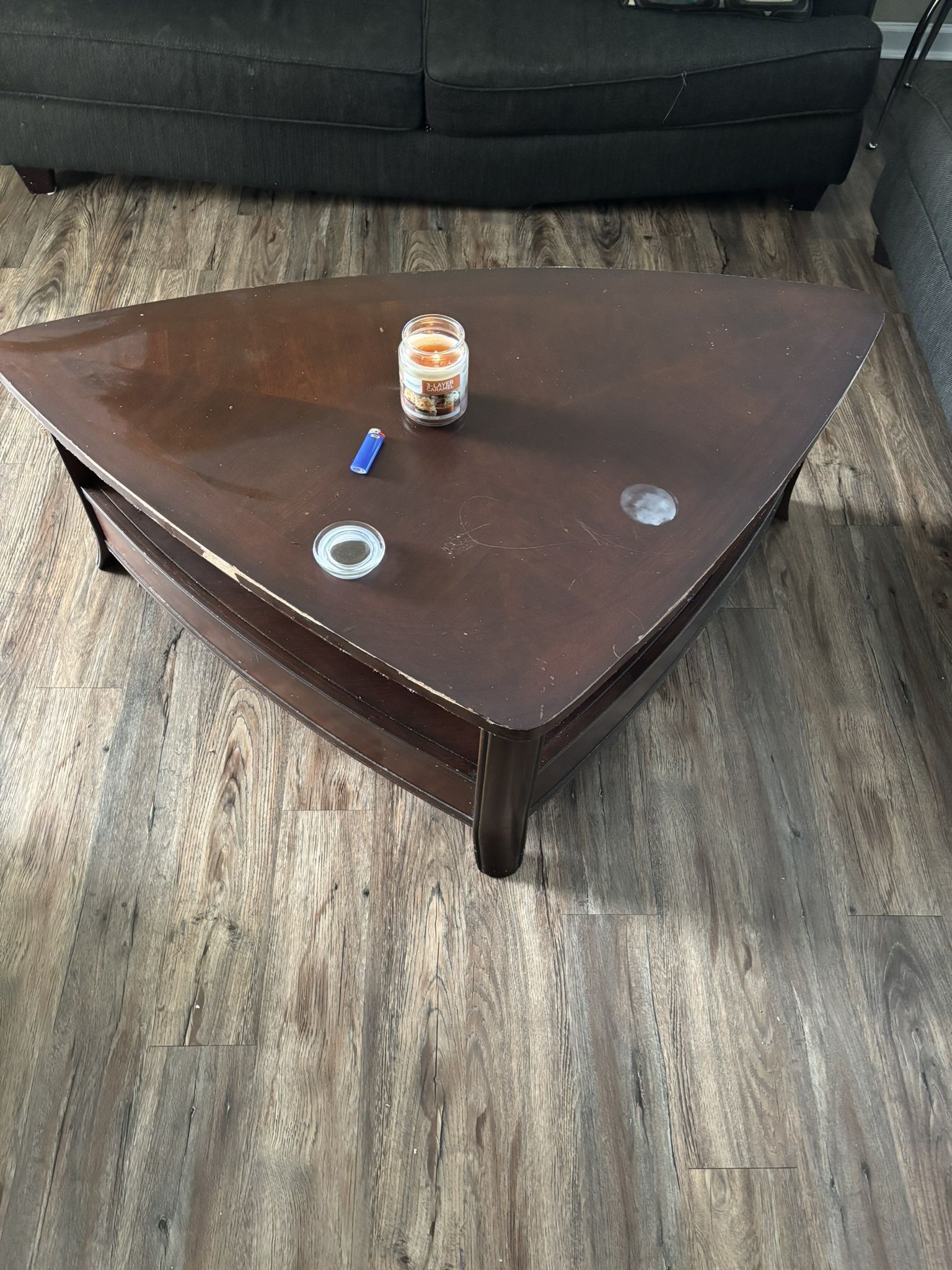 Coffee Table And Curio Cabinet 