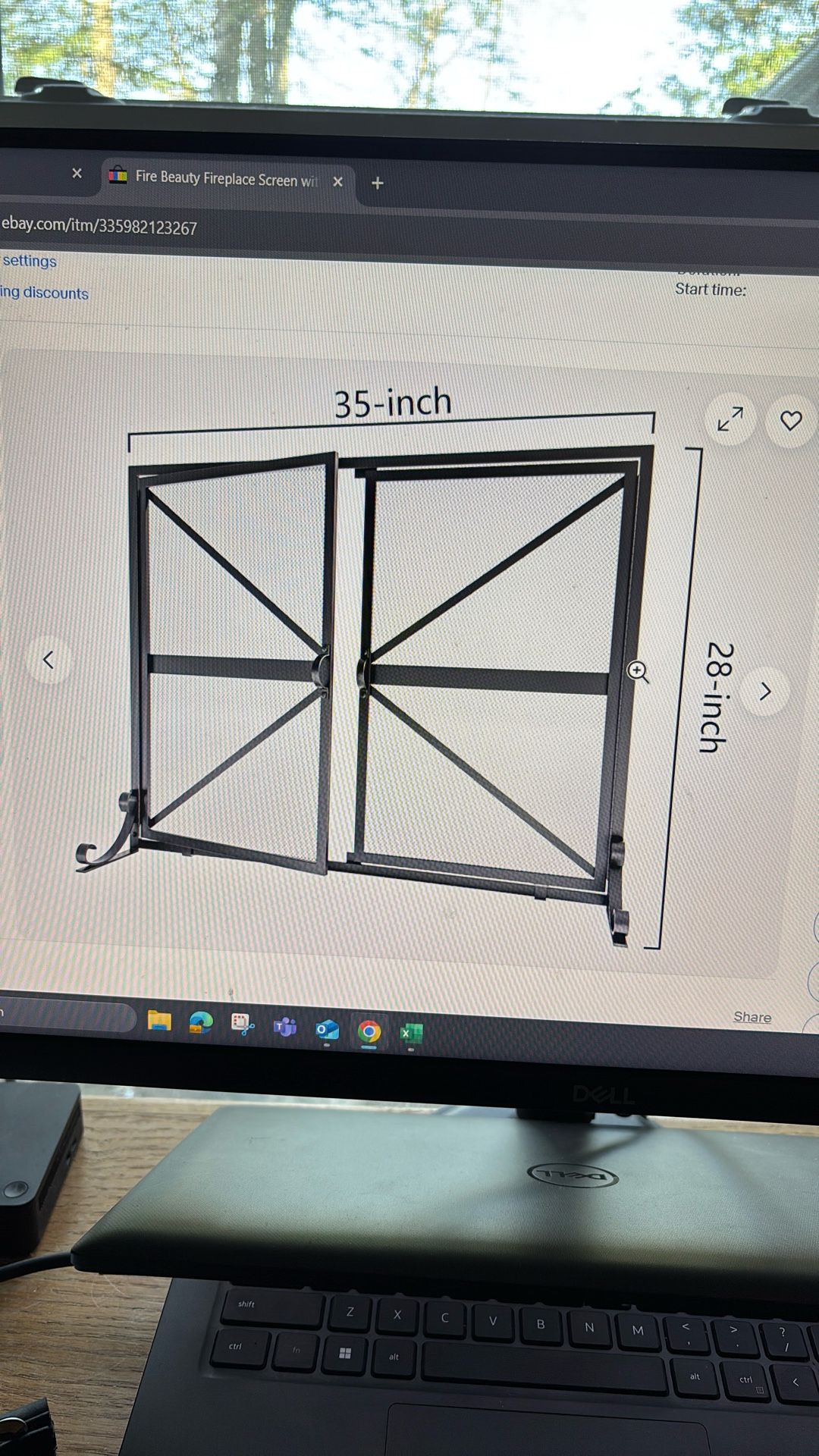 Fire Beauty Screen Hinged Doors