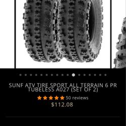 22x7-11 Quad Tires Sunf UTV Atv Golf Cart Go Kart Wagon Custom Build 