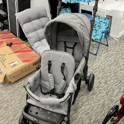 Double Stroller for Infant Toddler, Foldable Double Baby Stroller 