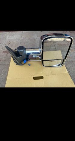 03-07 chevy silverado or gmc sierra yukon or tahoe chrome towing mirrors