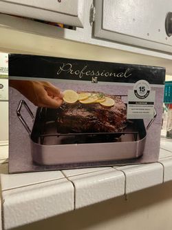 Aluminum Roasting Pan With Rack