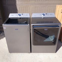 VERY NICE! MAYTAG Mega Size XL Washer and Dryer Set. Delivery Install