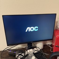 AOC MONITOR AND RAZOR HUNTSMAN MINI