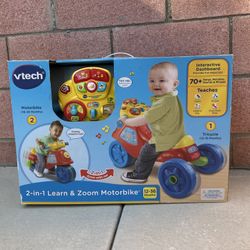 2-in-1 Learn and Zoom Motorbike Vtech Kids Toy (12-36 Months)