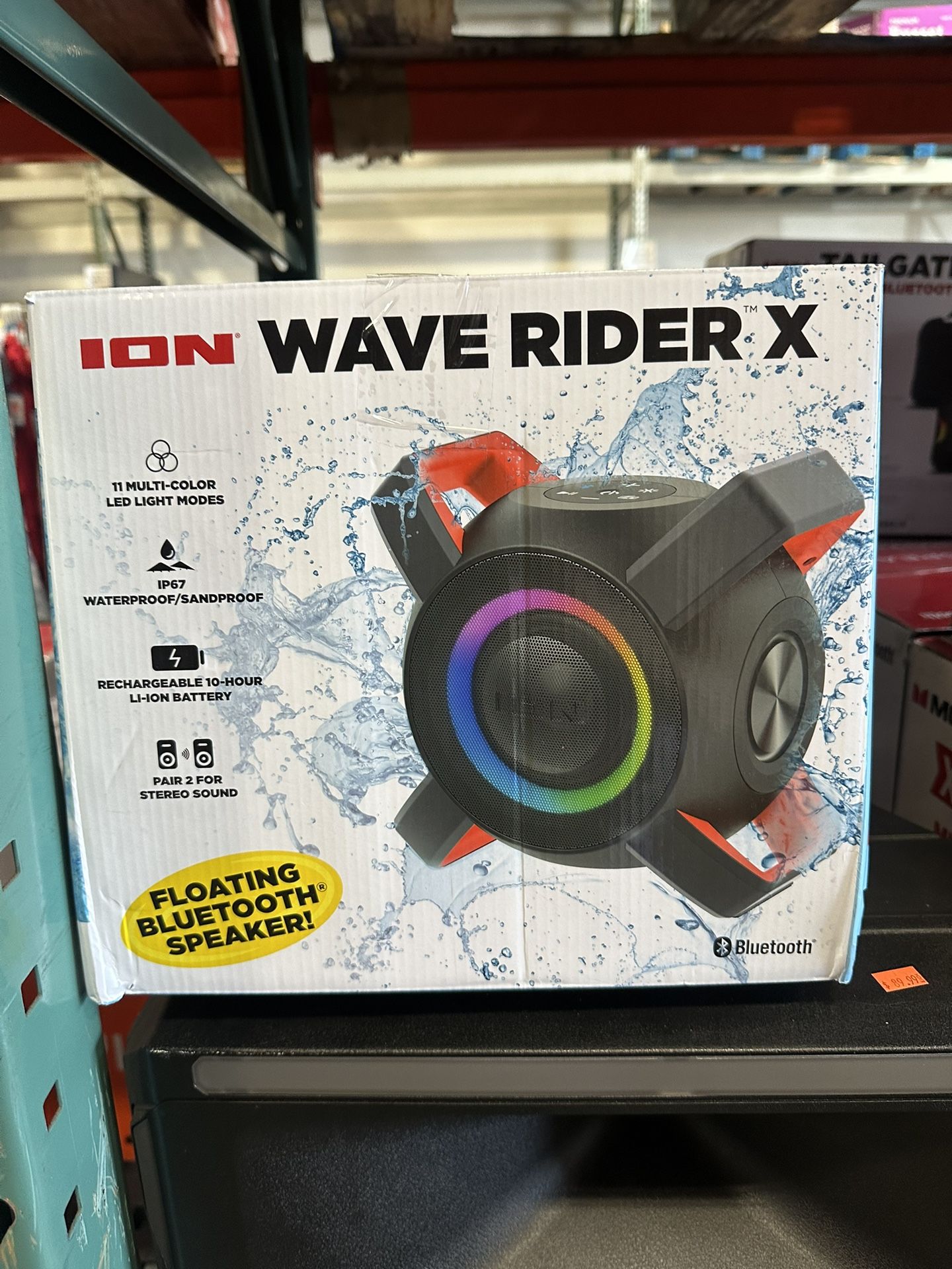 ION Wave Rider X Floating Bluetooth Speaker Brand New In Box