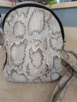 Snakeskin Print Mini Backpack or Handbag