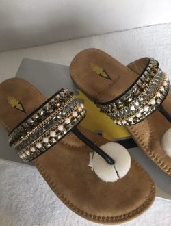 NIB Volatile Womens Francine Black Dress Sandals 8 Medium (B,M) MSRP $59.95